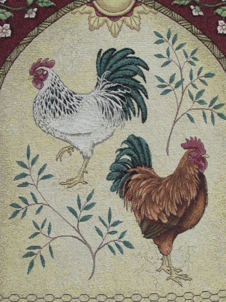 COUNTRY ROOSTER WALL TAPESTRY