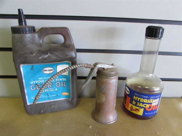 AUTOMOTIVE JACKPOT!  COOLANT, FILTERS, OIL, CYLINDER HONE, TIE DOWN, SPARK PLUGS & MUCH MORE