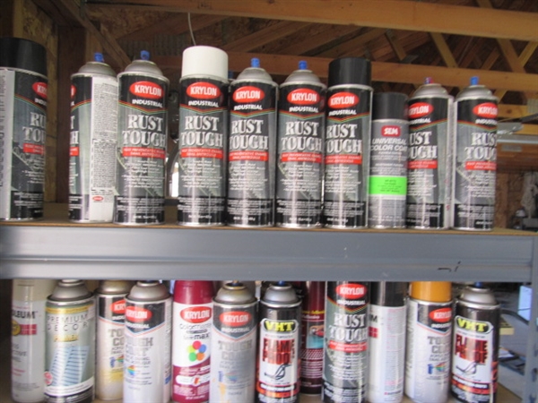 LOADS OF SPRAY PAINTS & SOME SPECIALTY SPRAY PRODUCTS