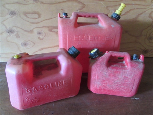 3 GASOLINE CANS