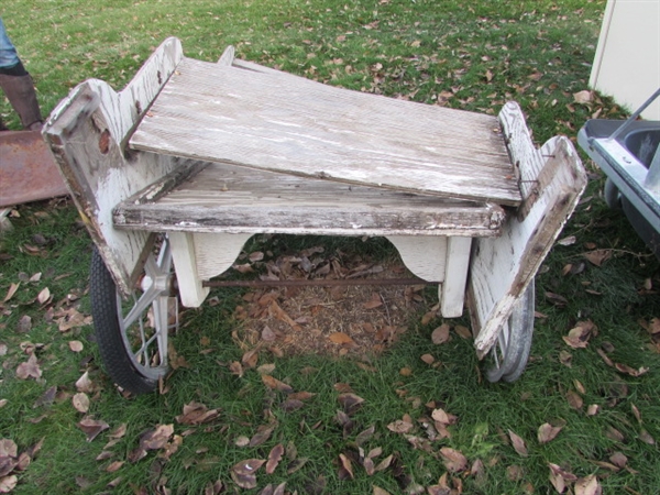 SMALL WOODEN PROJECT CART