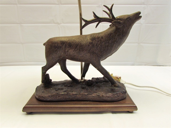 DEER TABLE LAMP WITH SILHOUETTE SHADE