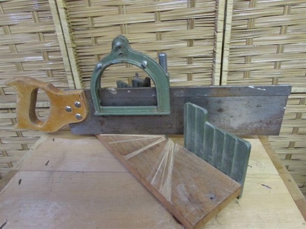 MITER BOX AND SAW