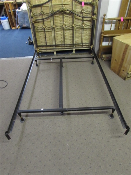 FULL METAL BED WITH FRAME