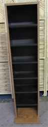 SMALL CD/DVD WOOD SHELVING TOWER