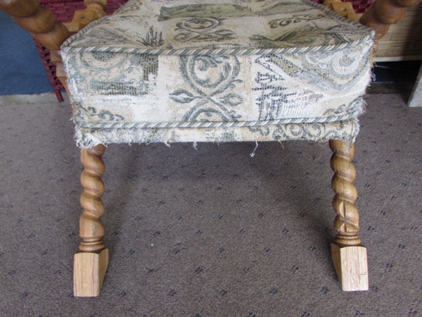 UNIQUE OAK CHAISE LOUNGE FROM GHANA, AFRICA