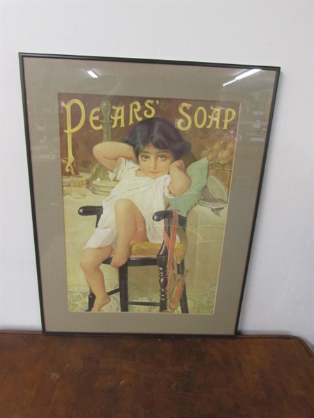 PEARS' SOAP MATTED & FRAMED PRINT