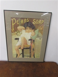 PEARS SOAP MATTED & FRAMED PRINT