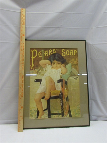 PEARS' SOAP MATTED & FRAMED PRINT