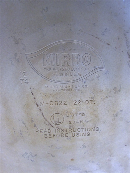 MIRRO 22 QT. PRESSURE COOKER