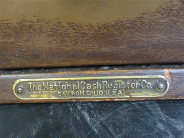 ANTIQUE METAL NATIONAL CASH REGISTER