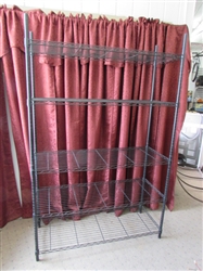 GET THE GARAGE OR CRAFT ROOM ORGANIZED WITH THIS LARGE METAL SHELVING UNIT