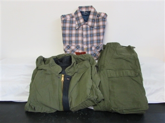 ARMY COLD WEATHER WEAR PLUS MENS QUILTED FLANNEL