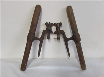 ANTIQUE WHIP SAW HANDLES