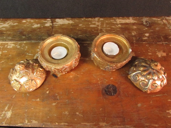 SHABBY CHIC CANDLE HOLDERS