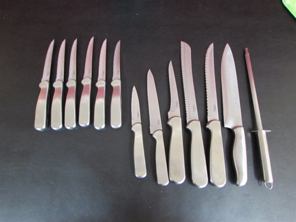 GINSU KNIFE SET & FLATWARE