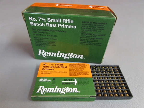 RELOADING SUPPLIES - RIFLE PRIMERS