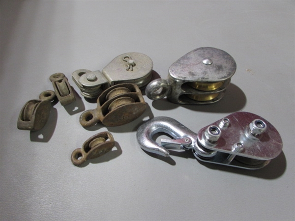 PULLEYS/ELECTRICAL/NAILS/SCREWS & MORE