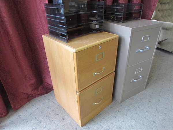TWO FILING CABINETS