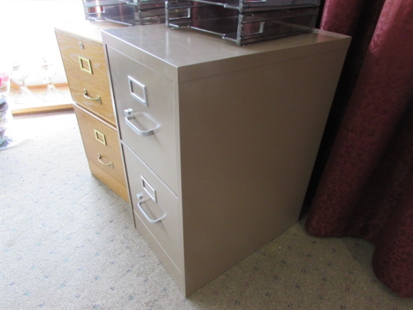 TWO FILING CABINETS