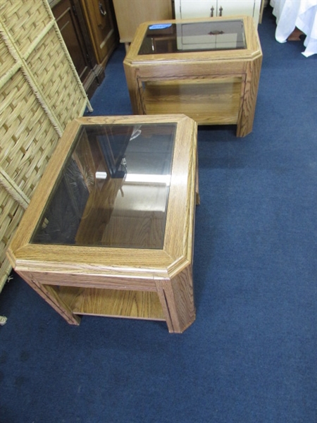 TWO SIDE TABLES