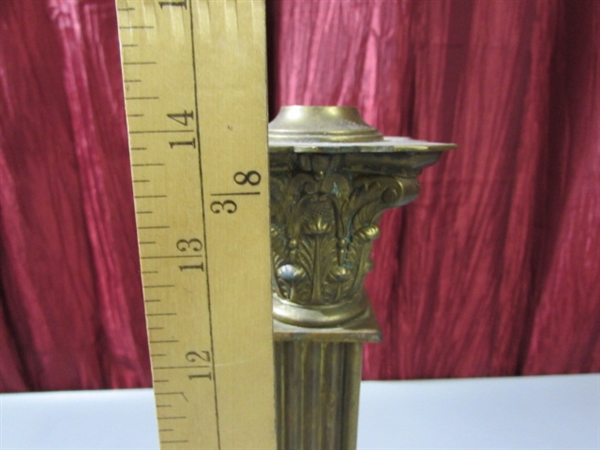 BRASS WALL SCONCE & TABLE TOP CANDLE HOLDER