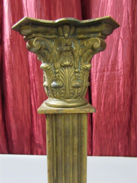 BRASS WALL SCONCE & TABLE TOP CANDLE HOLDER