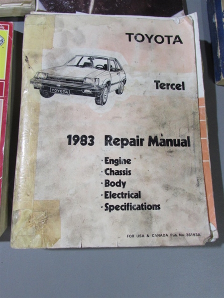 HAYNES REPAIR MANUALS AND OTHER VINTAGE BOOKS
