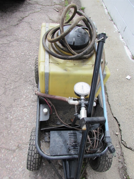 INDUSTRIAL SPRAYER IN A WAGON *LOCATED OFF SITE #1*