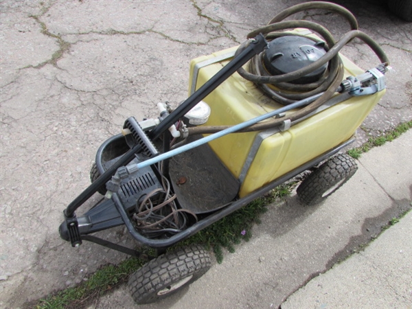 INDUSTRIAL SPRAYER IN A WAGON *LOCATED OFF SITE #1*