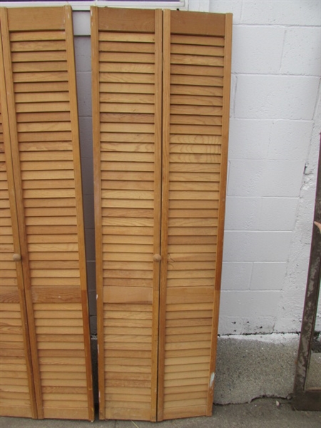 LOUVERED CLOSET DOORS *LOCATED OFF SITE #1*