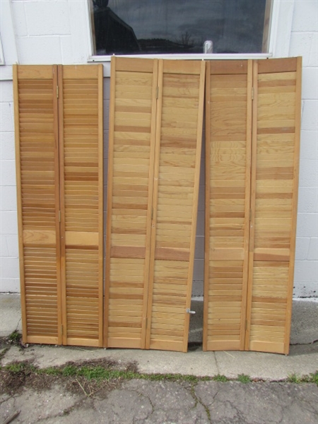 LOUVERED CLOSET DOORS *LOCATED OFF SITE #1*