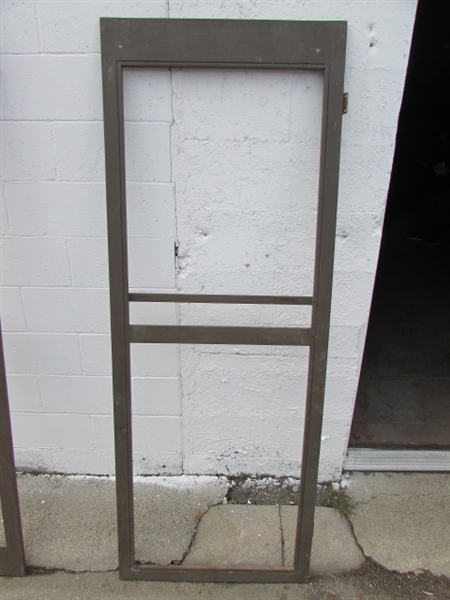TWO WOOD SCREEN DOORS *LOCATED OFF SITE #1*