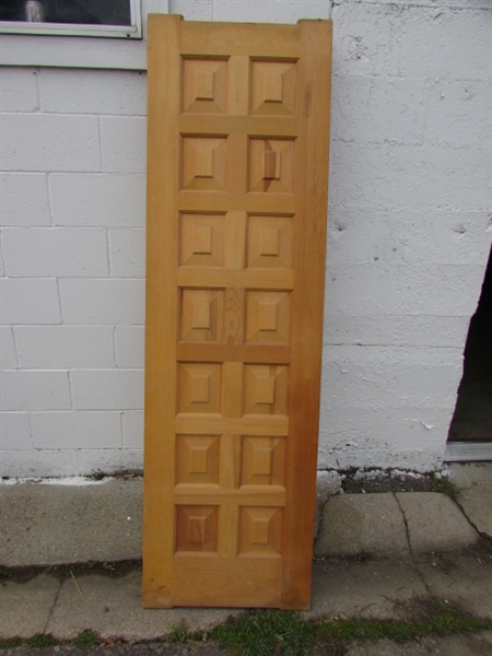 TWO WOOD DOORS *LOCATED OFF SITE #1*