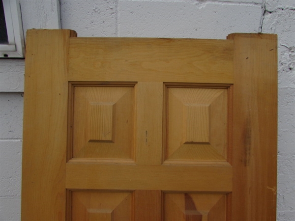 TWO WOOD DOORS *LOCATED OFF SITE #1*