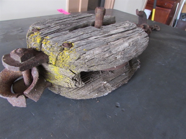 VINTAGE/ANTIQUE PULLEY *LOCATED OFF SITE #1*