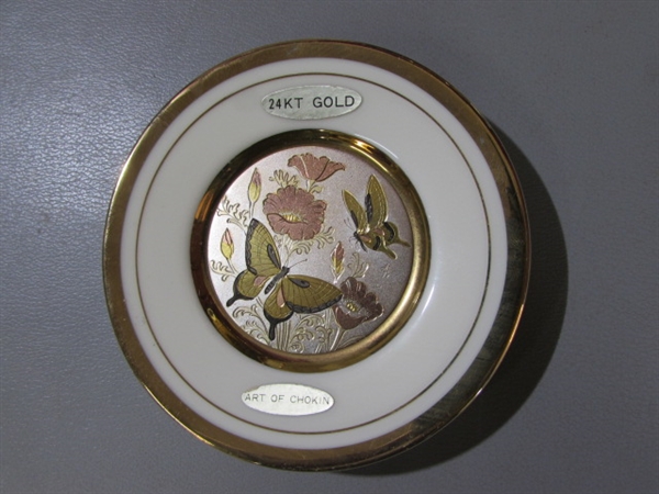 ART OF CHOKIN 24KT GOLD TRIMMED PLATES & MORE