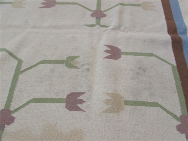LARGE VINTAGE HAND WOVEN RUG