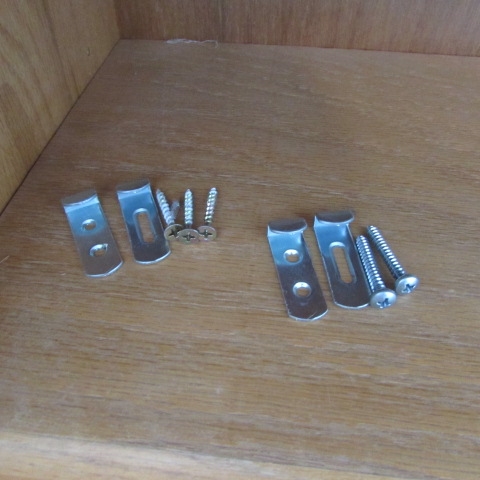 TWO SMALL METAL STANDS