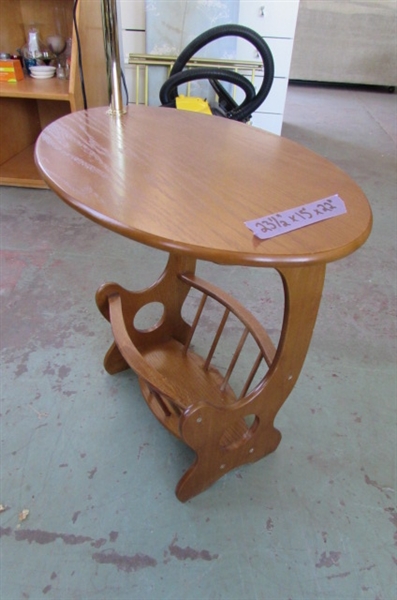 CHAIR & LAMP TABLE