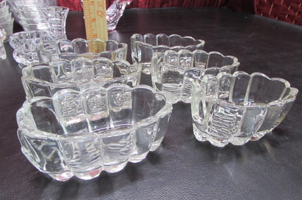 CLEAR GLASS DISHES