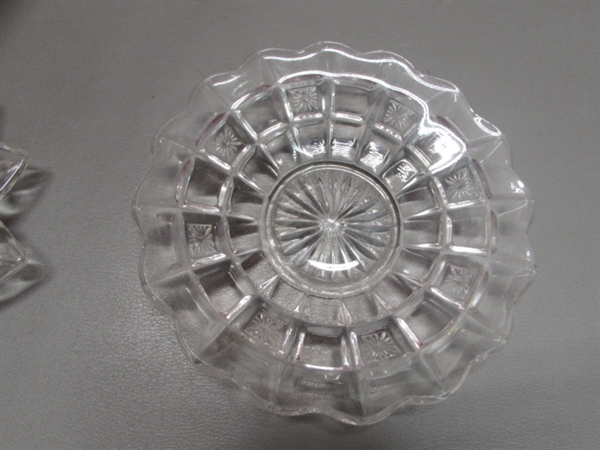 CUT GLASS & CRYSTAL SERVING DISHES