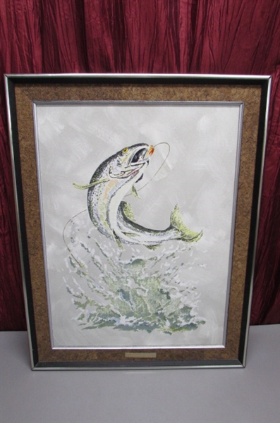 VINTAGE LIMITED EDITION STEELHEAD TROUT BY D.W. ANDREWS