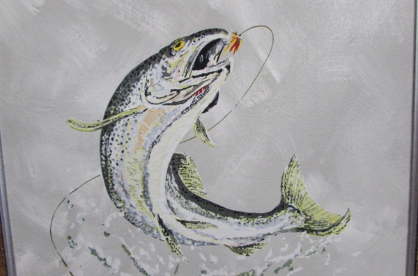 VINTAGE LIMITED EDITION STEELHEAD TROUT BY D.W. ANDREWS