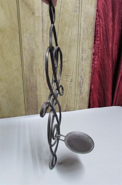 WROUGHT IRON CANDLE HOLDERS AND MORE