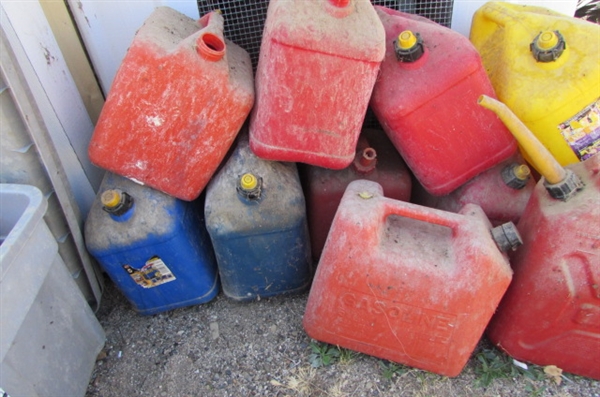 HUGE LOT OF FUEL CANS