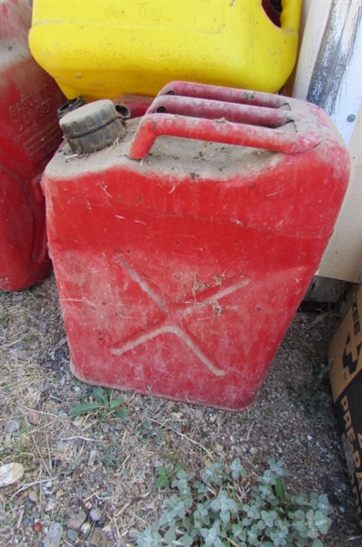 HUGE LOT OF FUEL CANS