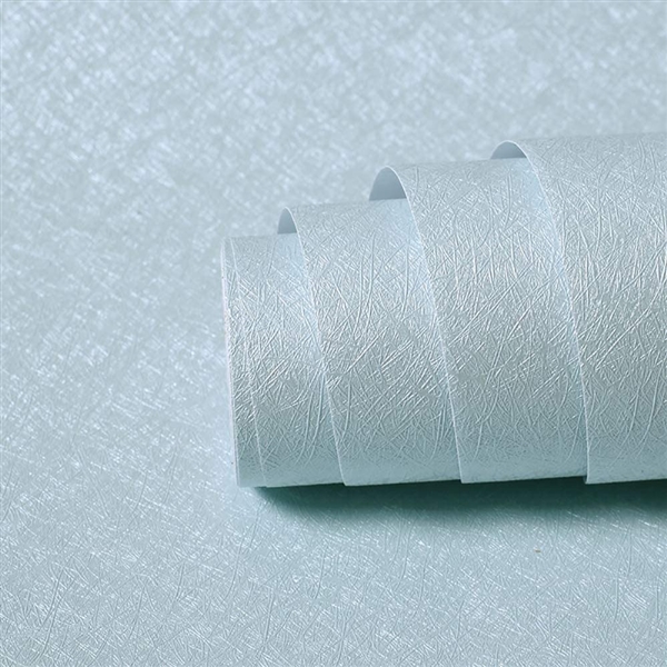  Solid Color Blue Silk Contact Paper Embossed Waterproof Self Adhesive
