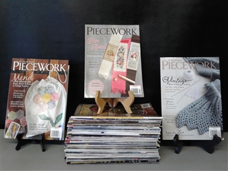 Over 40 issues of Piecework Magazine 2012-2020