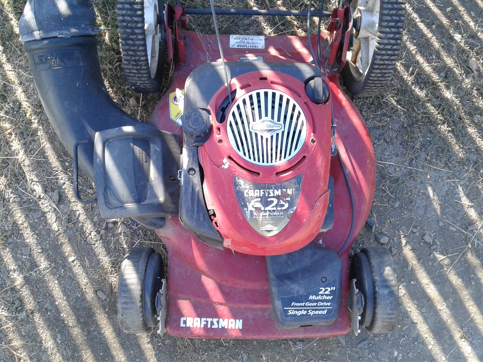 Lot Detail Craftsman 6.25 Horsepower Push Mower
